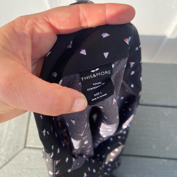 Collared crop Tshirt with tie betwil in back - Picture 1 of 2